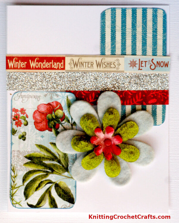 Winter Wishes Christmas Card Featuring Supplies by Graphic 45