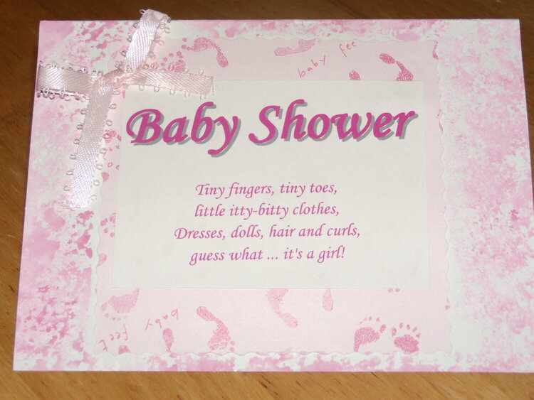 Pink Fingers &amp; Toes Invitation