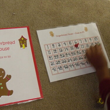 Gingerbread House Counting On Game