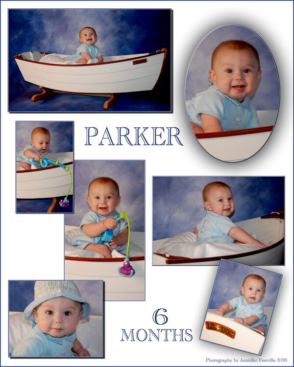 Parker 6 month collage