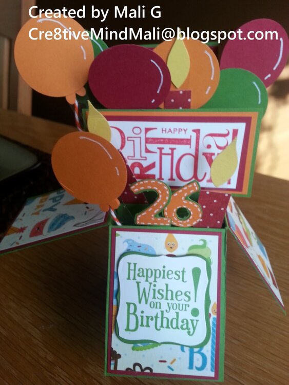 Happy Birthday- card in a box