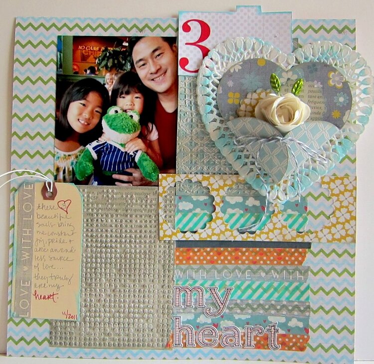 my heart layout Paper Bakery &quot;Celebrating YOU&quot; June