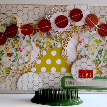 Love card Paper Bakery May Picket Fence kit