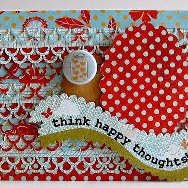 Think Happy Thoughts card