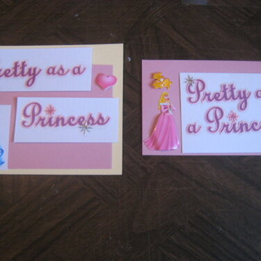 Princess Party Cards
