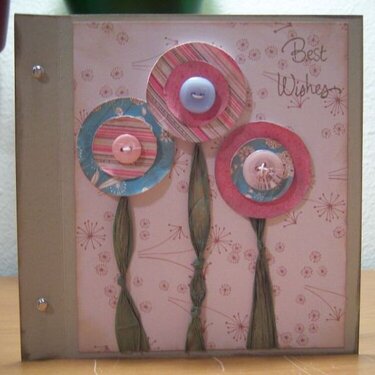 Circle Flower Bday Card {Dill Blossom}