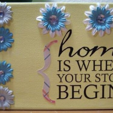 Home is Where Your Story Begins {Canvas}