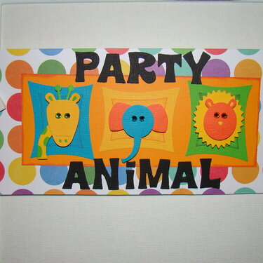 Quickutz &quot;Party Animal&quot; Card