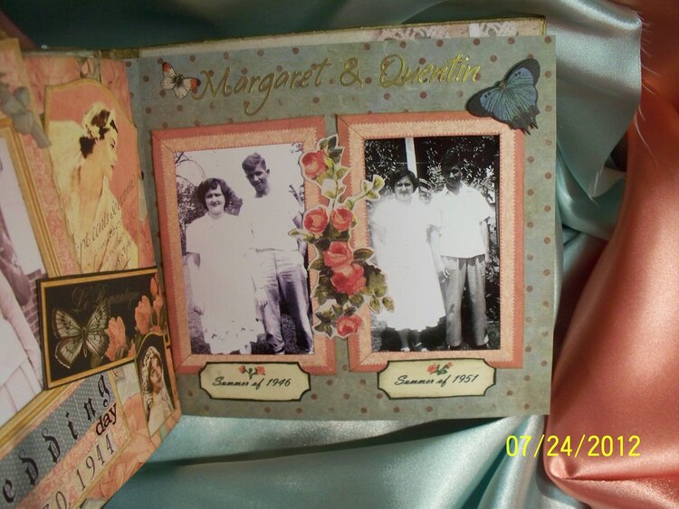 Mother&#039;s Keepsake Album &quot;Margaret &amp; Quentin&quot; page