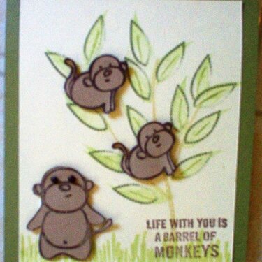 Barrel of Monkeys card