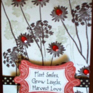 Plant Smiles, Grow Laughs, Harvest Love card