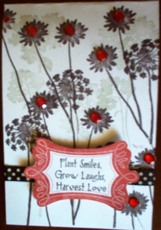 Plant Smiles, Grow Laughs, Harvest Love card