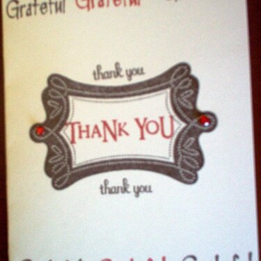 Grateful Thank you Card