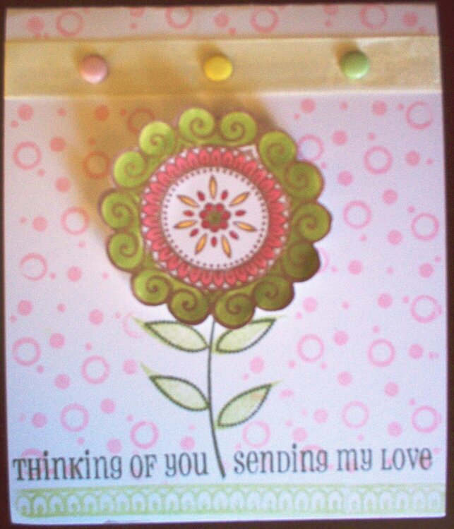 Thinking of You/Sending My Love card