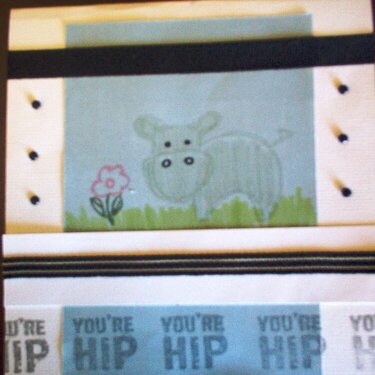 You&#039;re Hip Hippo Card