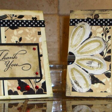 Black/Cream Thank you Cards 2 of 5
