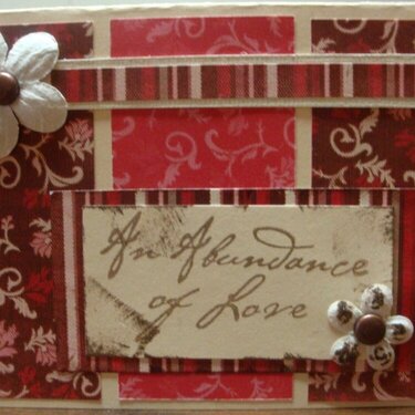 An Abundance of Love card