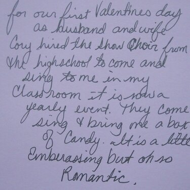 valentine page Journaling
