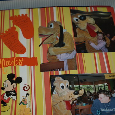 Meeting Pluto at Paradise Pier Hotel Character Breakfast