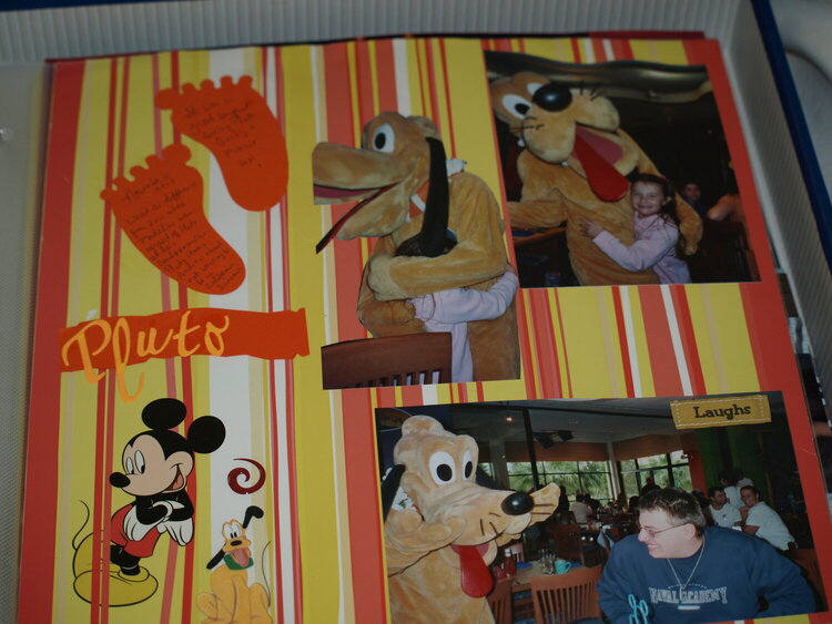 Meeting Pluto at Paradise Pier Hotel Character Breakfast