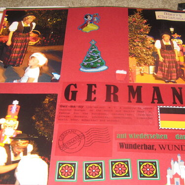 Christmas in Germany pavilion in EPCOT