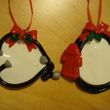 Nurse/firefighter ornaments