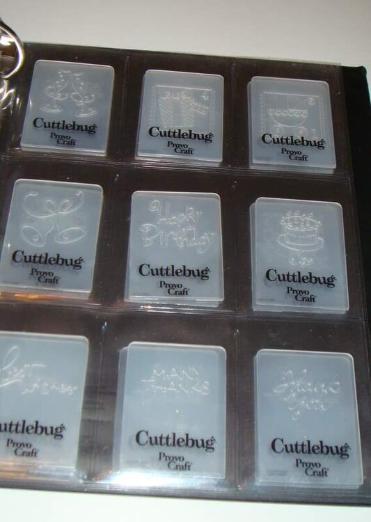 Small Cuttlebug Folders