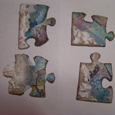 Grunge Puzzle Pieces