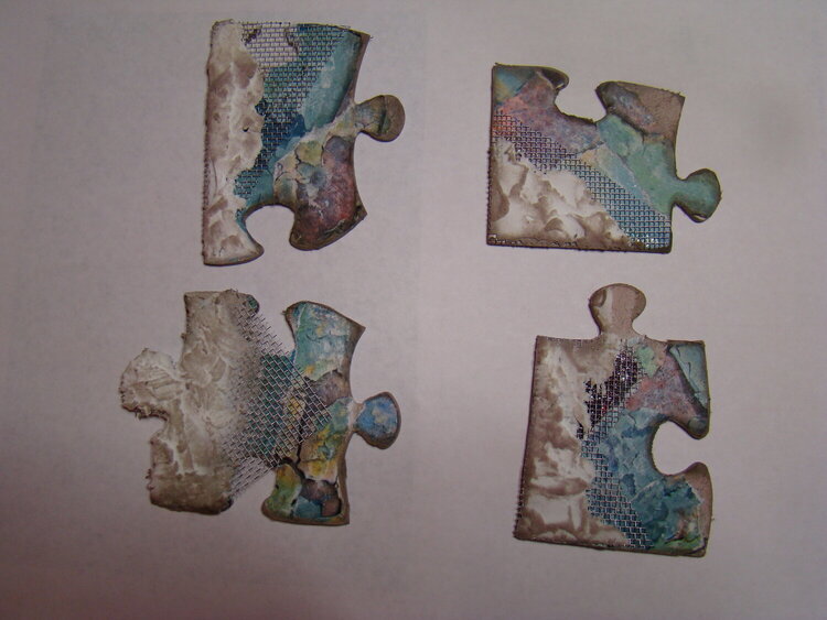 Grunge Puzzle Pieces