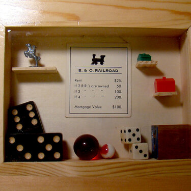 Old Toys Shadow Box