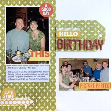 2007 Traveler's Notebook – Mike & Sherrie share a biday