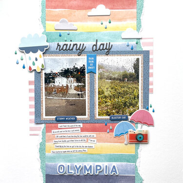 Rainy day in Olympia Greece