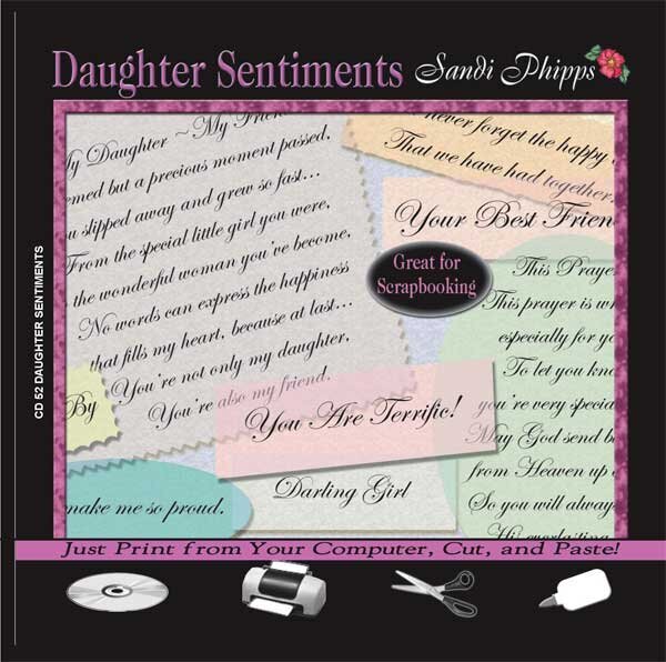 CD 52 Daughter Sentiments