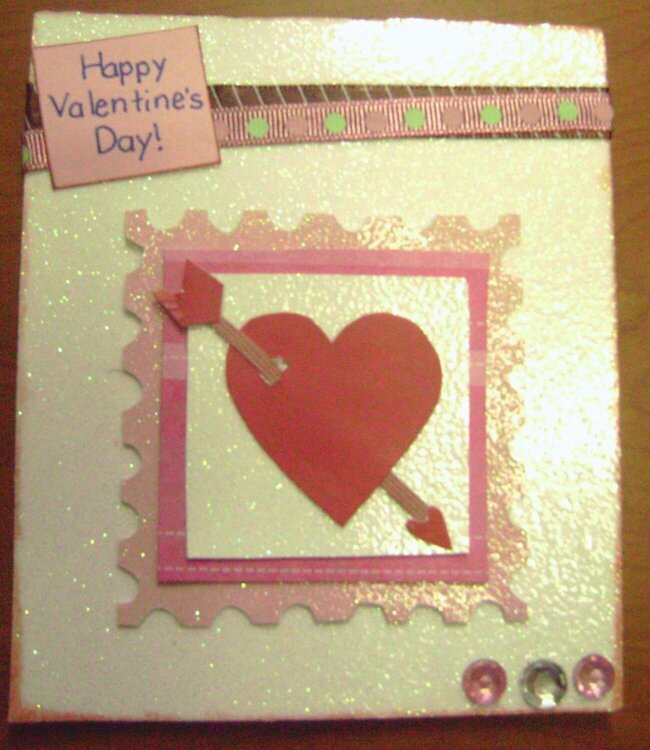 Card happy valentines day