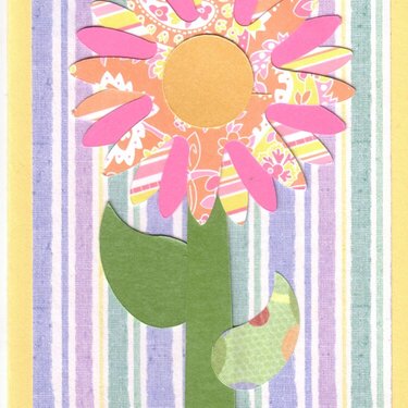 Collage Flower Card