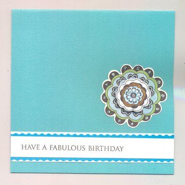 Turquoise B&#039;daycard