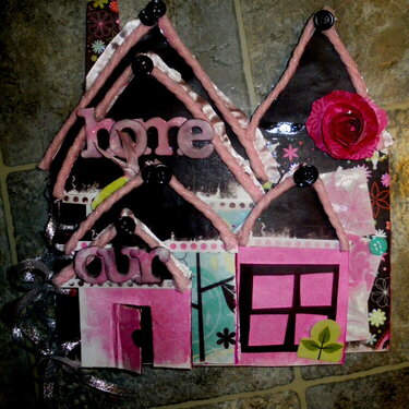 Our Home - cardboard house album