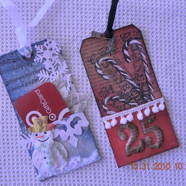 Gift Card Holder Tags *******SCRAPPY CHIC CAFE*****