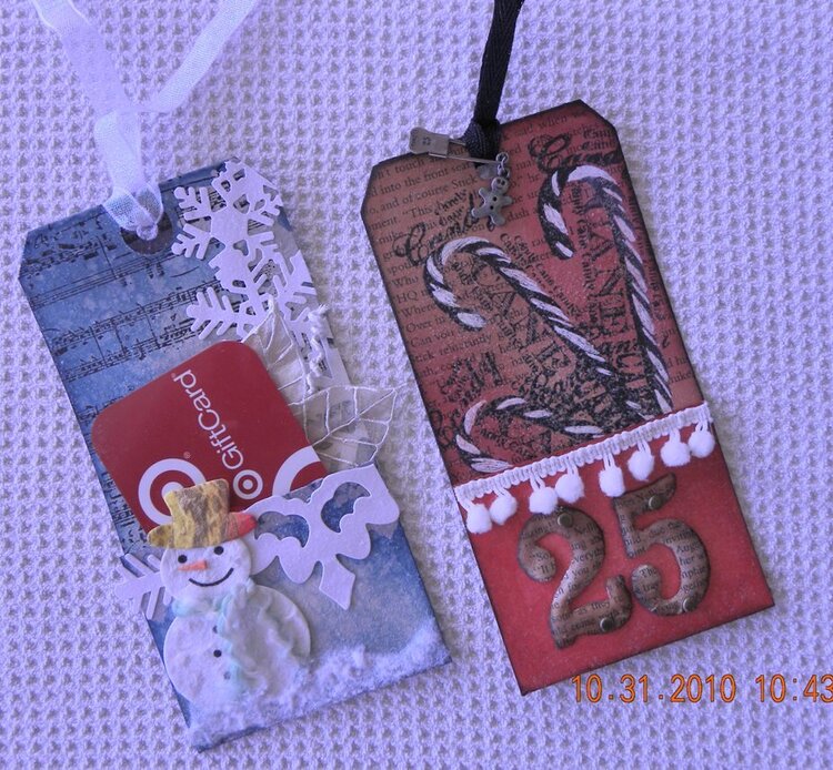Gift Card Holder Tags *******SCRAPPY CHIC CAFE*****
