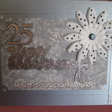 25th Anniversary Card