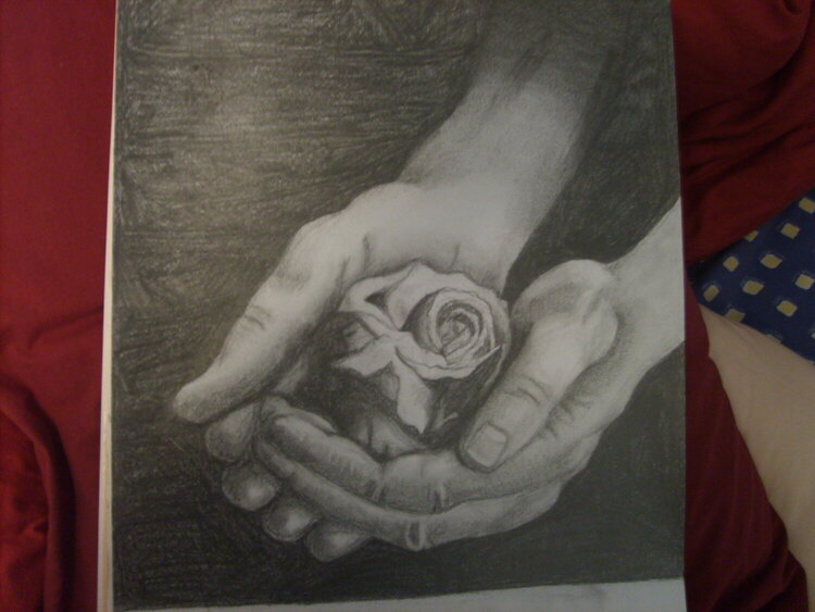 Hands w/ rose
