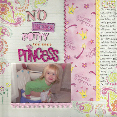 No Princess Potty...