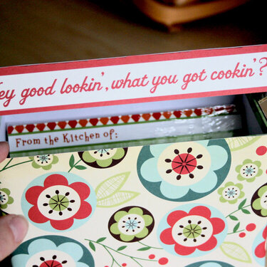 Summer Recipe box pt 2 (Cosmo Cricket Early bird)