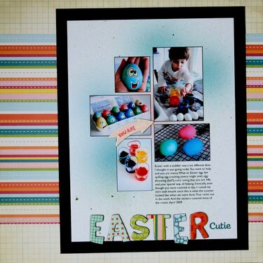 Easter Cutie Layout (Girl Friday)