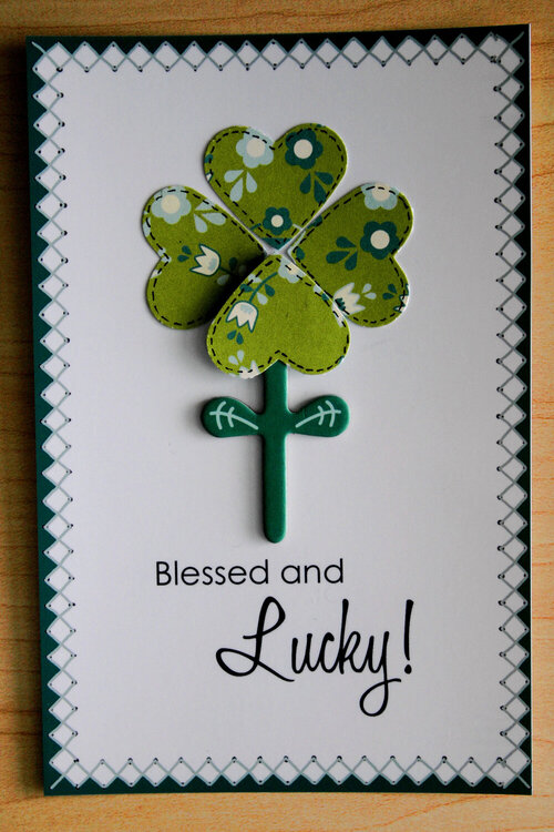 Blessed and Lucky Card (Cosmo Girl Friday)