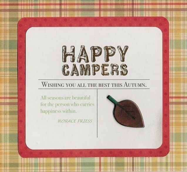 Happy Campers Card (Cosmo Cricket Mr. Campy)