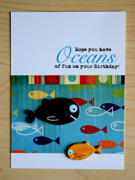 Oceans Birthday Card (Cosmo Snorkel)