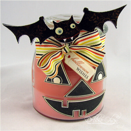 Batty Halloween Candle