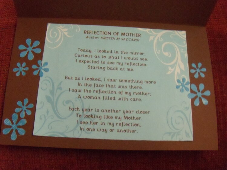 Reflection of Mother Mother&#039;s Day Card