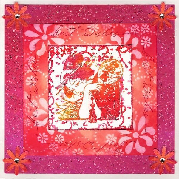 Geisha Blossom Card